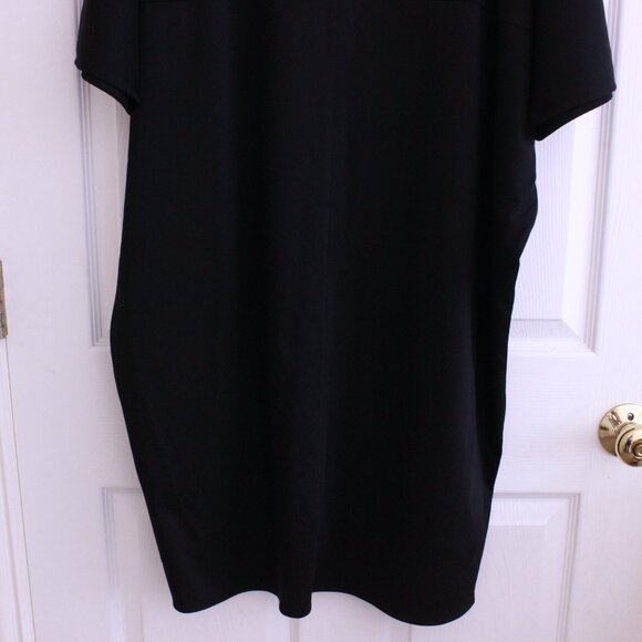 COS Oversized 100% Cotton Black V-Neck Relaxed Dress - Picture 10 of 10